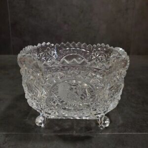 Elegant Clear Crystal Bowl by Hofbauger